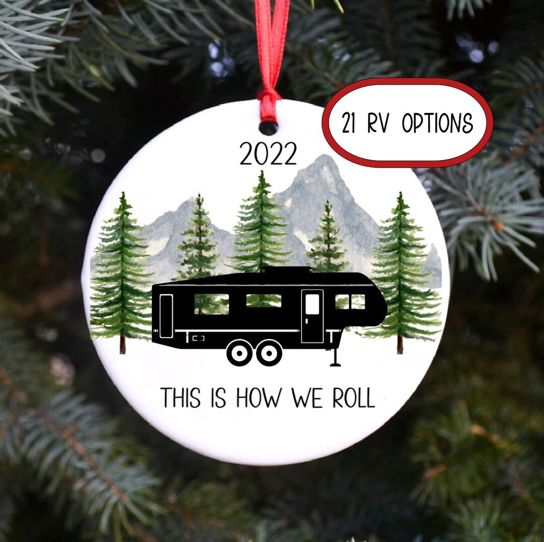 PERSONALIZED RV Ornaments, Sublimated Ceramic Christmas Ornament ...