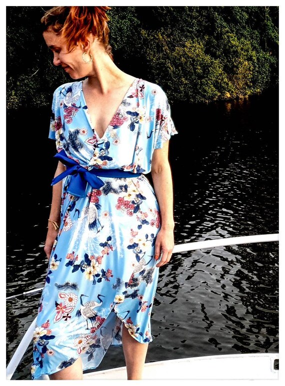 Robe motif japonais new arrivals