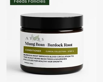 Mung Bean & Burdock Root Conditioner, Clinical Collection, Horsetail, Bhringraj, Indian Herbs, Scalp Care, Aloe Vera, Most Potent