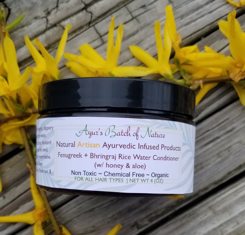 4oz Fenugreek Bhringraj Rice Water Deep CondtionerAyurveda Etsy