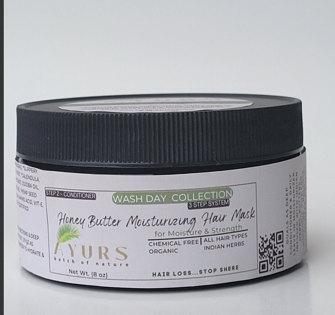 8oz Honey Butter Moisturizing Hair Mask Ayurvedic Deep - Etsy
