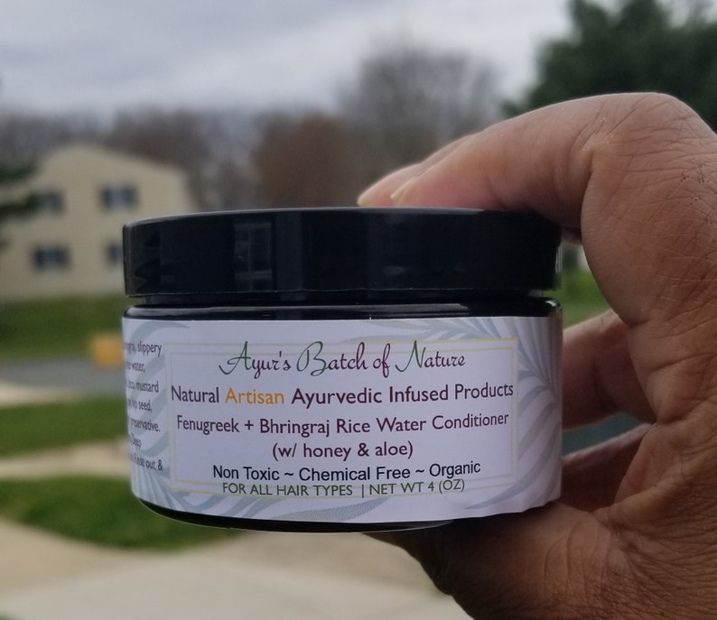 4oz Fenugreek Bhringraj Rice Water Deep CondtionerAyurveda Etsy