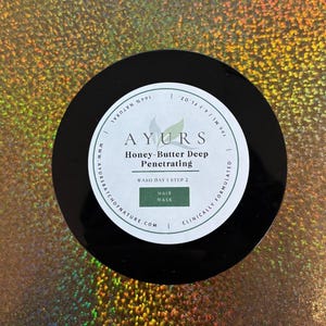 Honey Butter Moisturizing Hair Mask, Ayurvedic Deep Conditioner, Amla, Leave In, Hair Growth, Horsetail, Brahmi, Indian herbs, Natural image 5