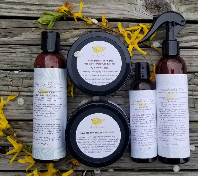 Ayurveda Hair & Skin Gift Set 5 Large Products Mothers Day Etsy