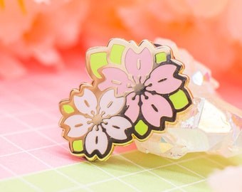 コズミックソーダのエナメルピン - かわいいピンクのラペルピン