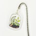 Terrarium boomark - clear terrarium bookmark, transparent terrarium acrylic charm, transparent acrylic charm, terrarium charm, floral