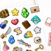 RPG stickers - 21 video game stickers, dungeons and dragons stickers, item stickers, gaming stickers, nerdy stickers, geeky stickers