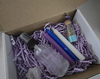 Intuition and Dream Witchcraft Kit | Spell Jar, Aura Spray and Crystal