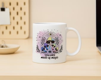 Mushroom Magic Mug: Witchy Coffee Cup for Spiritual Souls