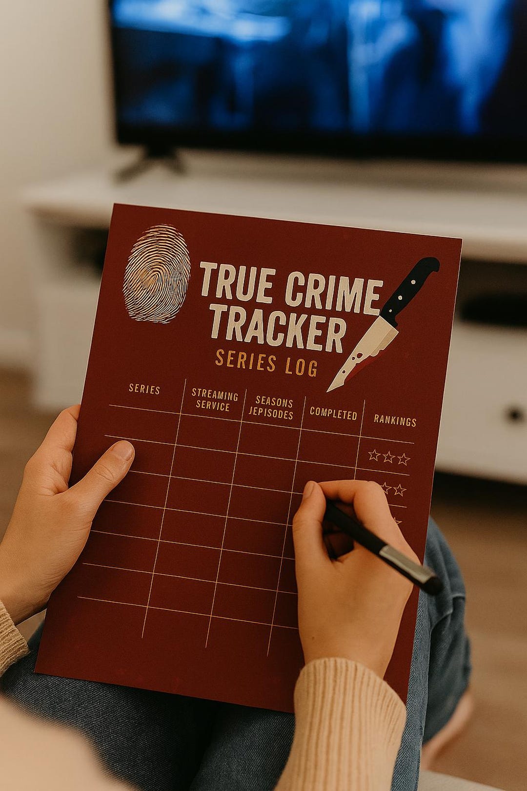 True Crime Tracker: Series Log - Etsy