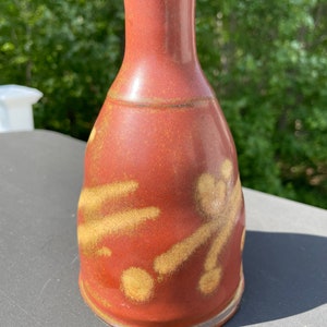 Oil bottle, Olive oil dispenser, rusty oil bottle, oil dispenser, stoneware oil bottle, oil cruet, ceramic cruet, bud vase