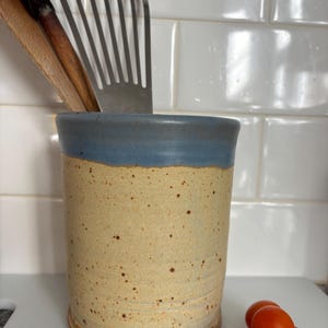 Utensil  holder, ceramic crock,  wine chiller