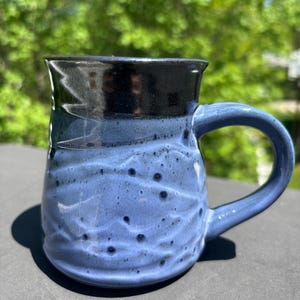 Ceramic mug, blue coffee mug, stoneware mug, mug, #coffeemug, handmade mug,