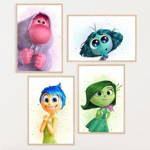 Inside Out Printable Wand Kunst - Inside Out 2 Emotionen Raum Dekor - Digitaler Download Sofort-Download für Kinderzimmer