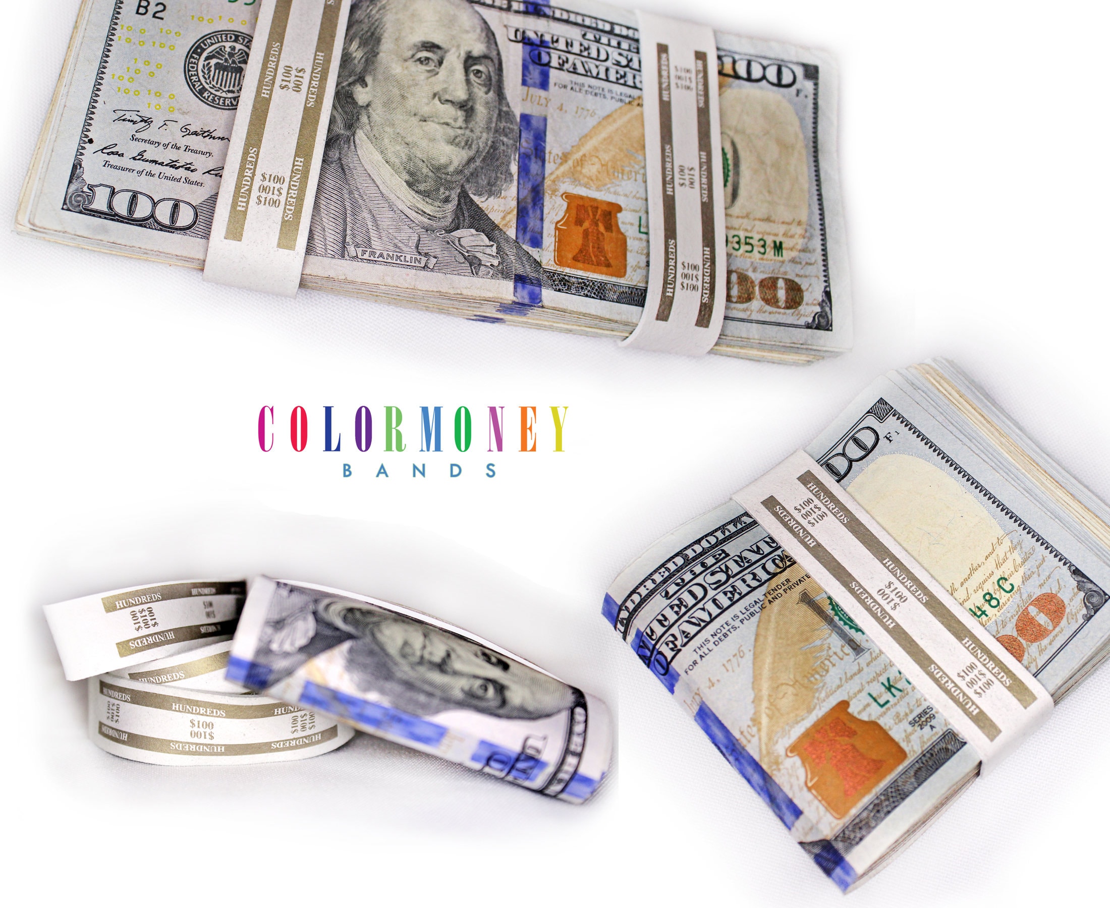 Color Money Band ONE HUNDRED DOLLARS Etsy