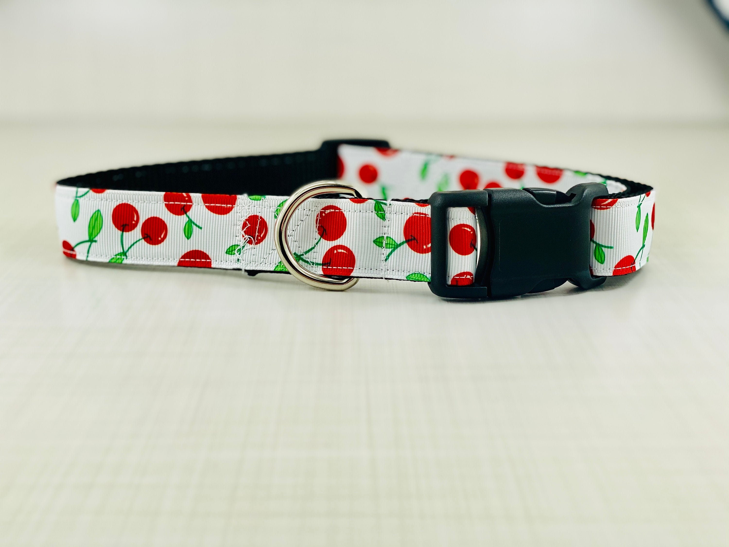 cherry dog collar
