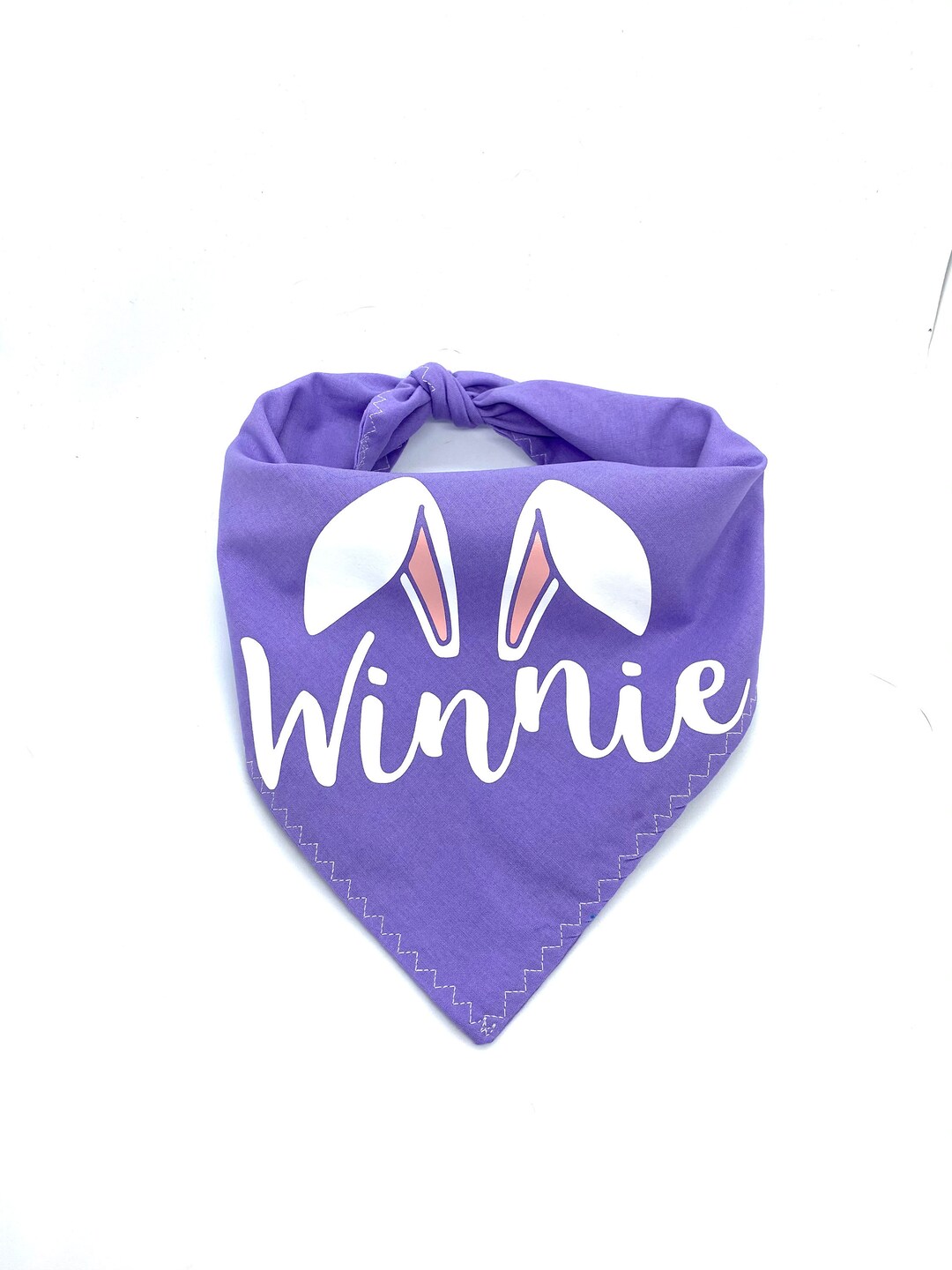 BUNNY EASTER With Name /easter Dog Bandana/ Dog Spring Bandana Etsy