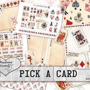 Choisissez une carte-téléchargement numérique instantané, imprimable, kit numérique pour les journaux indésirables, le scrapbooking, le bonheur dans l'artisanat, Gi Kerr