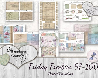 Friday Freebies 97-100 - Instant Digital Download
