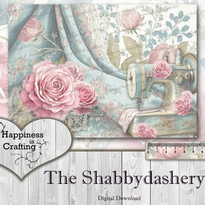 The Shabbydashery Instant Digital Download, Printable, Digital Kit for Junk Journals, Scrapbooking, Happiness in Crafting, Gi Kerr image 7