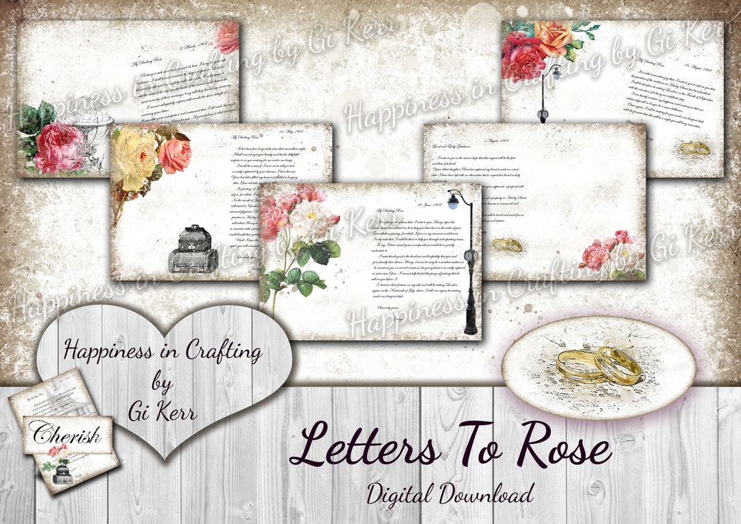 Letters to Rose - Instant Digital Download, Printable, Digital Kit for ...