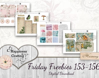 Friday Freebies 153-156 - Instant Digital Download