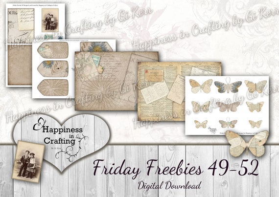 Friday Freebies 49-52 - Instant Digital Download
