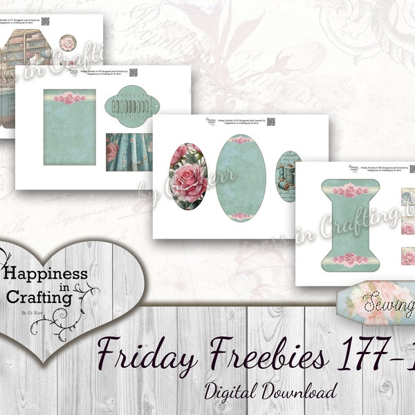 Friday Freebies 177-180 - Instant Digital Download