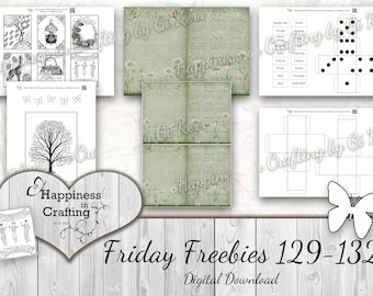 Friday Freebies 129-132 - Instant Digital Download