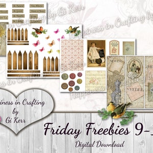Friday Freebies 9-12 - Instant Digital Download