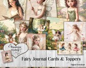 Fairy Journal Cards & Toppers - Instant Digital Download, Printable, Digital Kit for Junk Journals, Scrapbooking, Gi Kerr