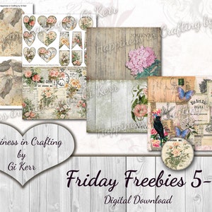 Friday Freebies 5-8 - Instant Digital Download