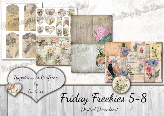 Friday Freebies 5-8 - Instant Digital Download