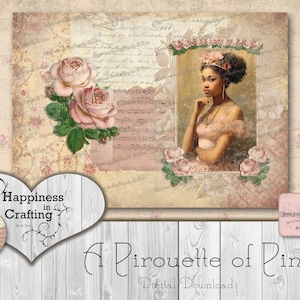 A Pirouette of Pink Instant Digital Download Printable image 5