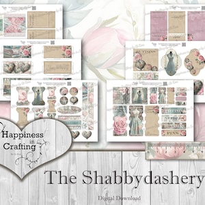 The Shabbydashery Instant Digital Download, Printable, Digital Kit for Junk Journals, Scrapbooking, Happiness in Crafting, Gi Kerr image 4