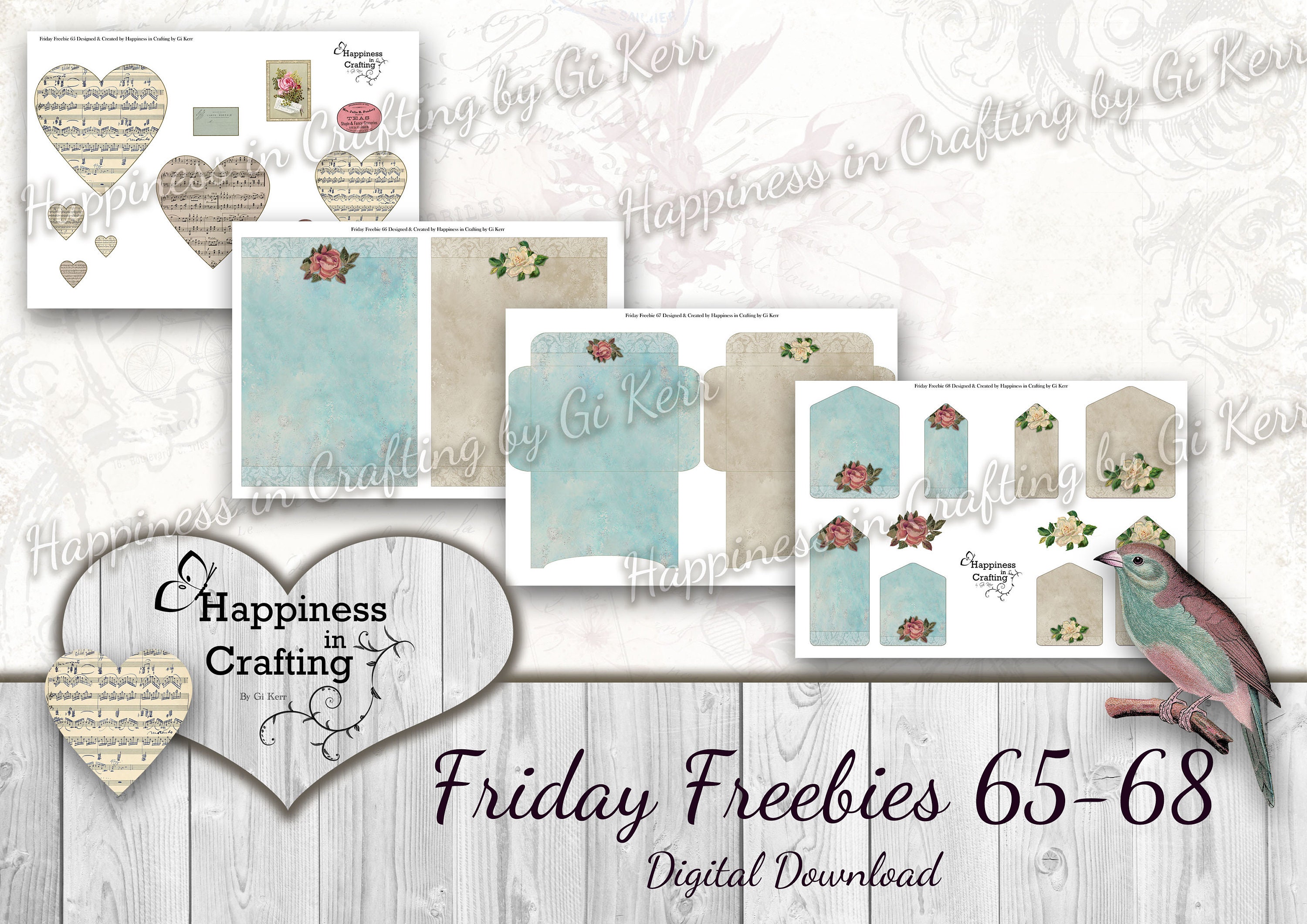Friday Freebies 65-68 - Instant Digital Download