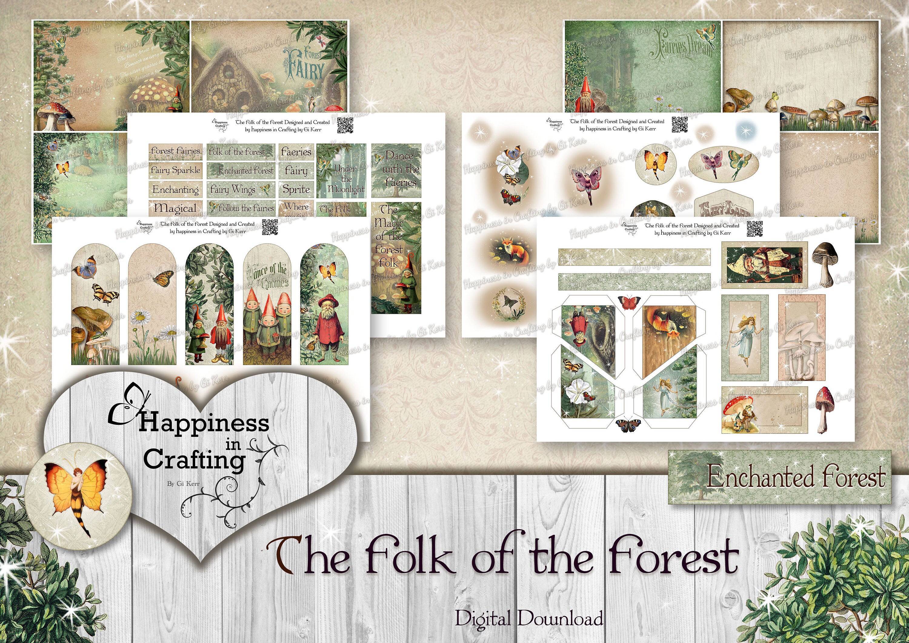 The Folk of the Forest Instant Digital Download Printable Etsy