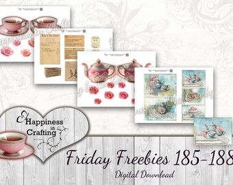 Vrijdag Freebies 185-188 - Instant digitale download