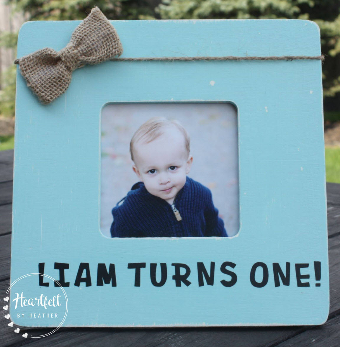 Baby's First Birthday Picture Frame Personalized Frames Etsy