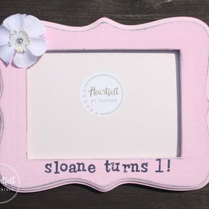 First Birthday Gift Girl - Personalized Frame Baby Girl - Nursery Decor - 1st Birthday - Unique Baby Gifts