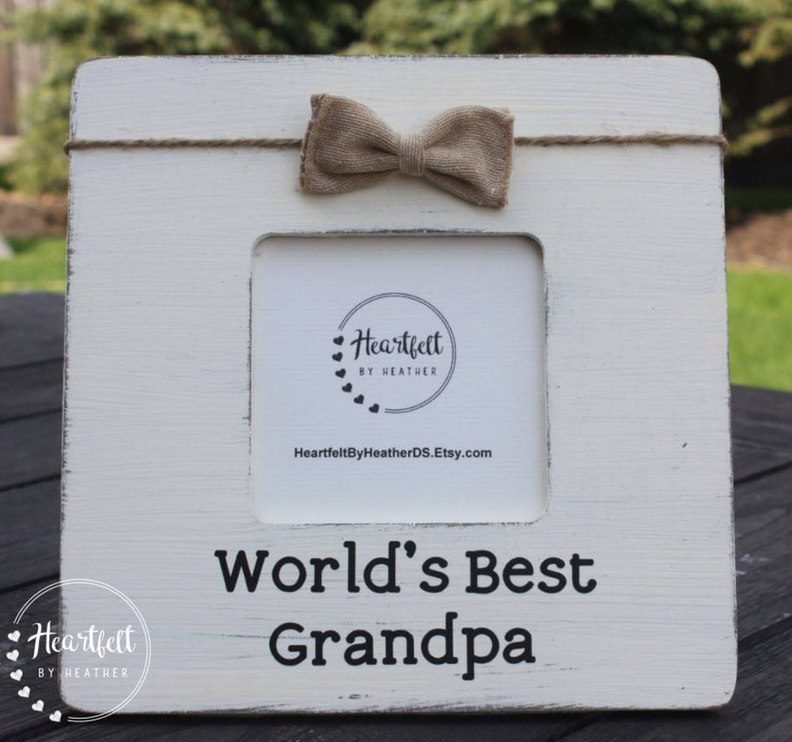 Grandpa Photo Frame Custom Best Grandfather Wooden Picture Etsy