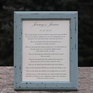 Huwelijk Zegen Gedicht - Gepersonaliseerde Bruiloft Zegen Bruid Gift van moeder - Cadeau voor koppels Bruiloft