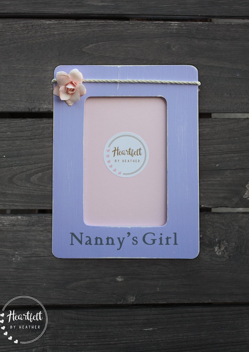 Nanny Picture Frame Nana Photo Frame Personalized Grammy Etsy Polska