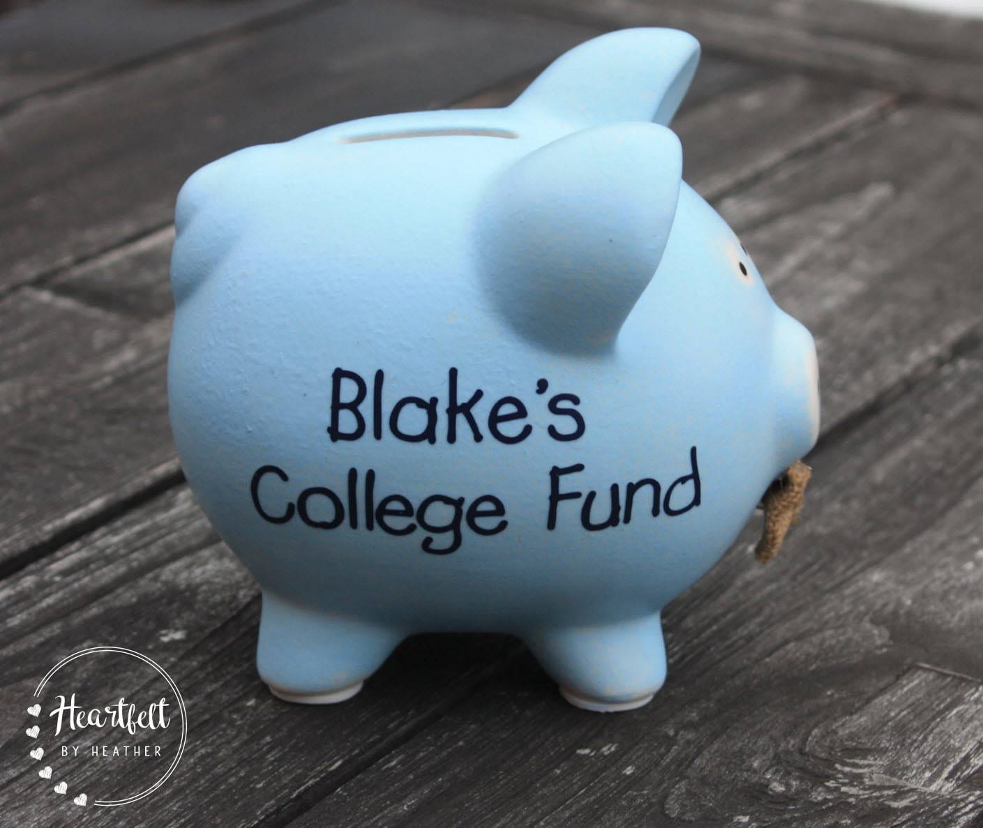 Personalized Piggy Bank Custom Piggy Bank Unique Baby Gift Etsy