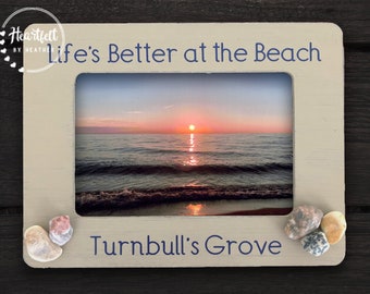 Life's Better at the Beach Picture Frame - Personalized Picture Frame - Summer Vacation Frame - Cottage Frame - Lakehouse Frame - Cabin
