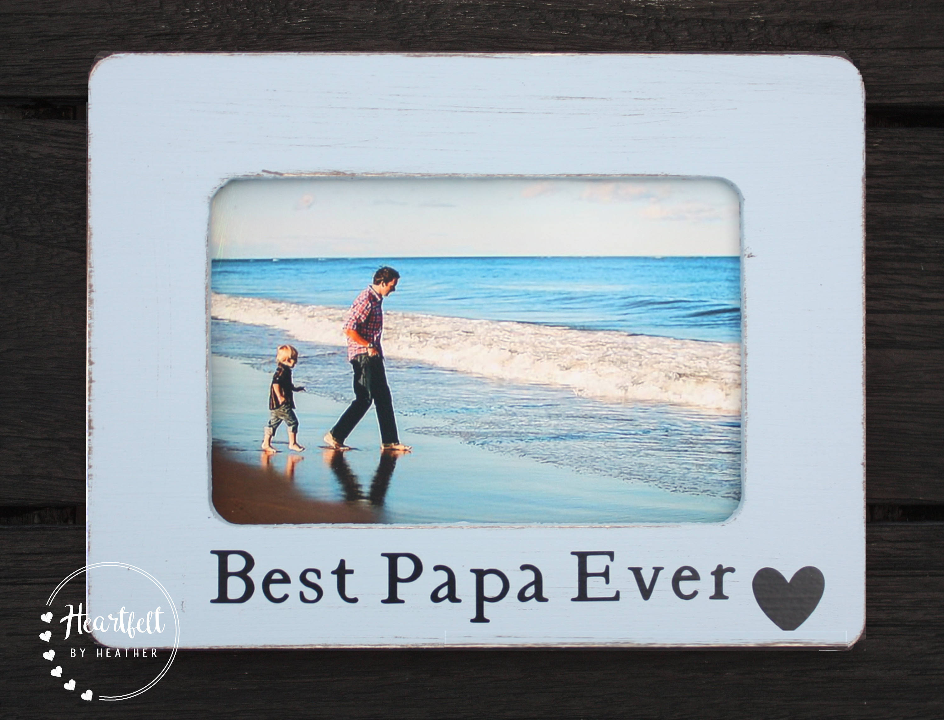 Custom Best Papa Ever Picture Frame 4x6 Personalized Gift for Etsy