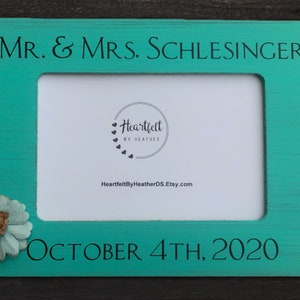 Personalized Wedding Picture Frame - Custom Wedding Frame for Couple - Wedding Gift - Engagement Gift - Bridal Shower Gift - Gift for Bride