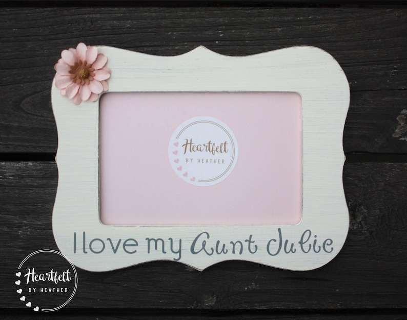 Aunt Frame Personalized Picture Frame for Aunt Makes Cute Etsy