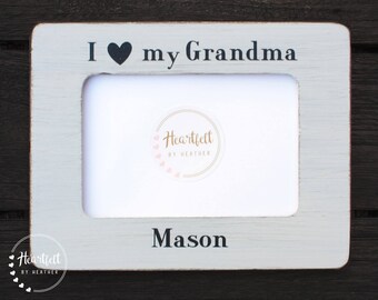 Custom "I Love My Grandma" Picture Frame – Personalized Gift for Grandmother