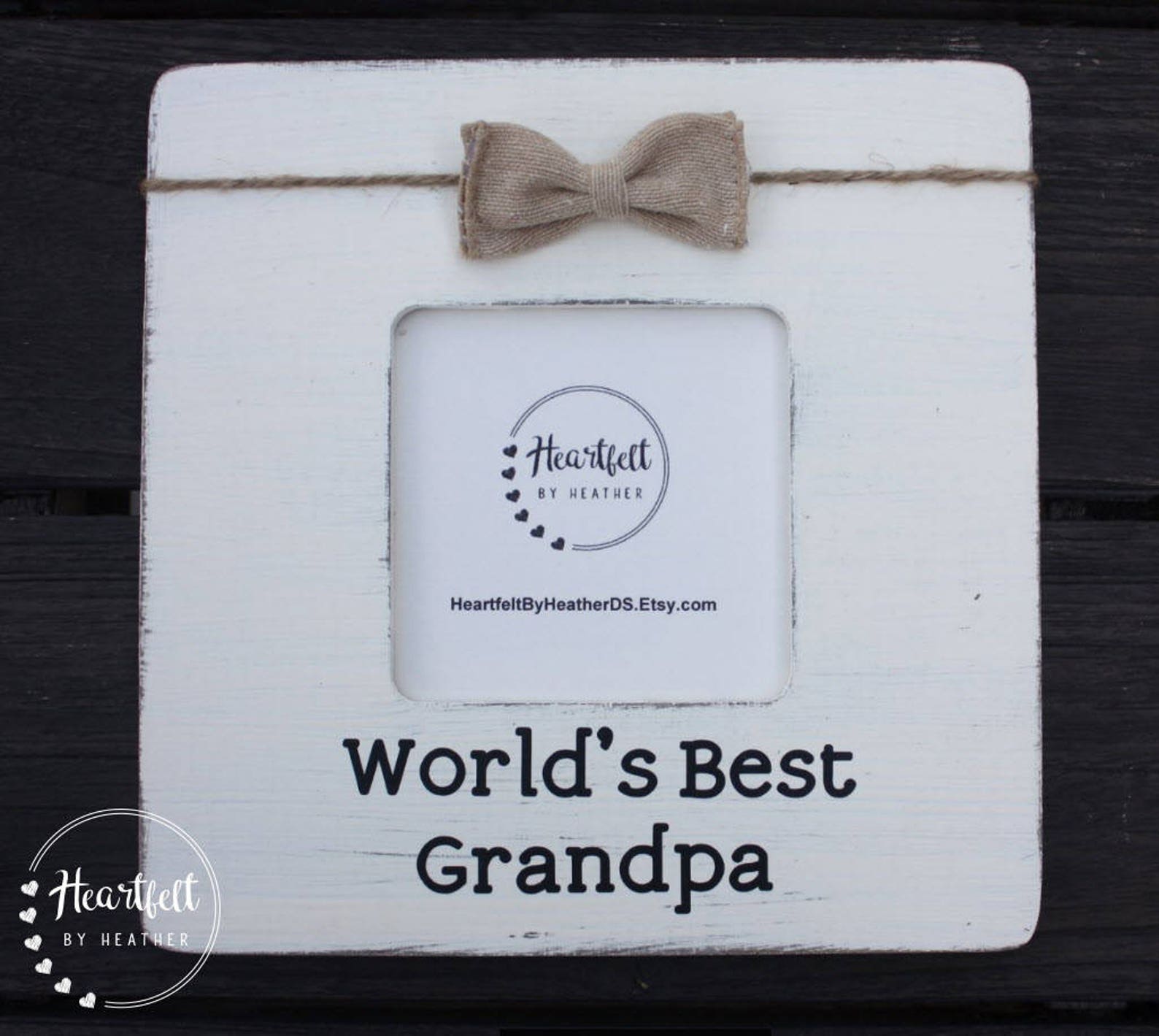 Grandpa Photo Frame Custom Best Grandfather Wooden Picture Etsy